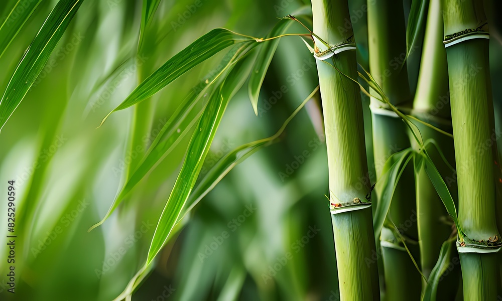 Green bamboo close up texture background, Ai Generated Green bamboo close up texture background, Ai Generated