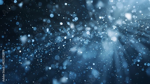 A scene of a particle sleet  with a background of particles of matter and energy