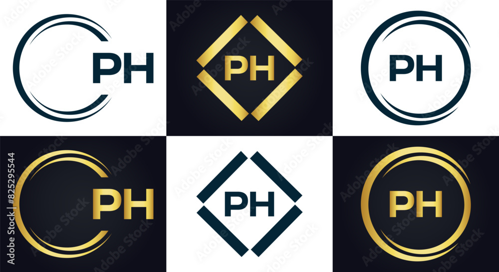 PH logo. P H design. White PH letter. PH, P H letter logo design. P H letter logo design in FIVE, FOUR, THREE, style. letter logo set in one artboard. P H letter logo vector design. PH logo. P H design. White PH letter. PH, P H letter logo design. P H letter logo design in FIVE, FOUR, THREE, style. letter logo set in one artboard. P H letter logo vector design.