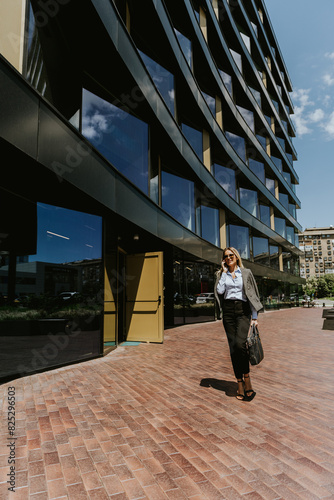 Business professional walki...
