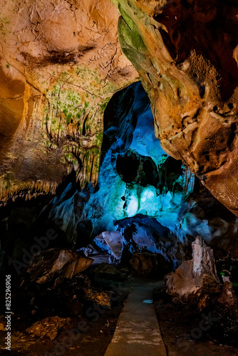 Serene subterranean splendor, exploring Lazar's caves natural formations in Serbia © BGStock72