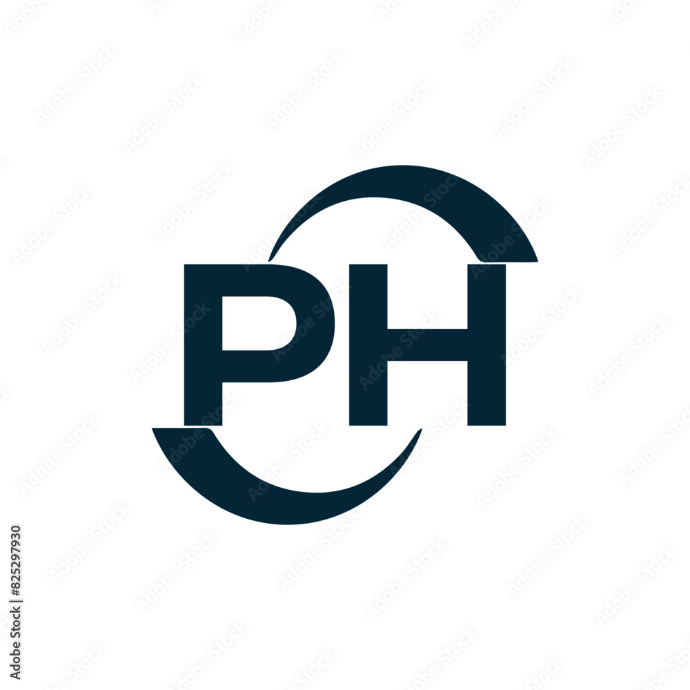 PH logo. P H design. White PH letter. PH, P H letter logo design. P H letter logo design in FIVE, FOUR, THREE, style. letter logo set in one artboard. P H letter logo vector design.