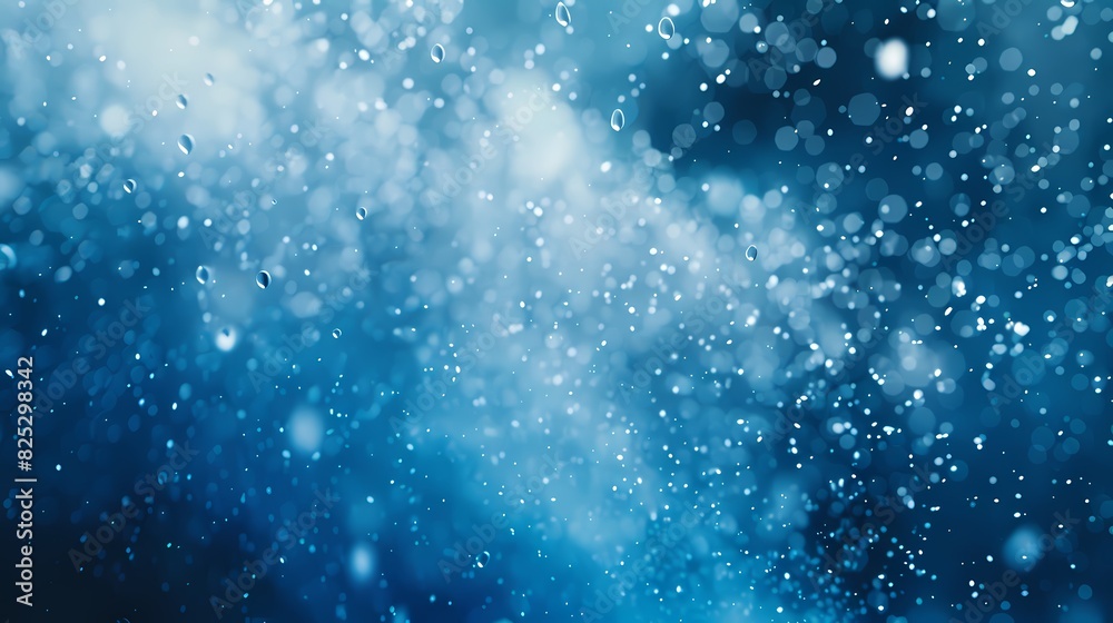 Fototapeta premium A scene of a particle snow, with a background of particles of matter and energy