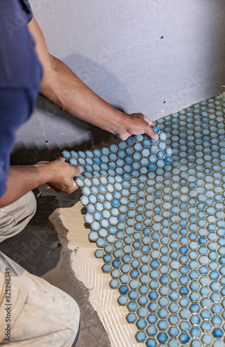 Professional Hand cut tile install Residential Home Improvement   