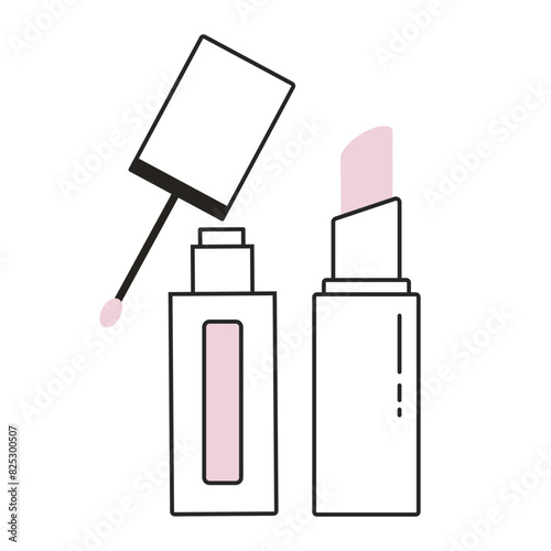 Makeup skin care Colored icon pack
