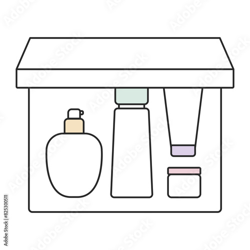 Makeup skin care Colored icon pack
