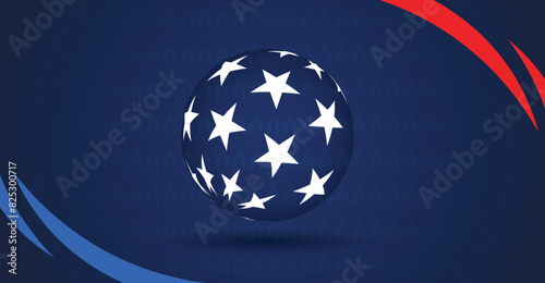 Association football or soccer Copa American 2024 vector background 