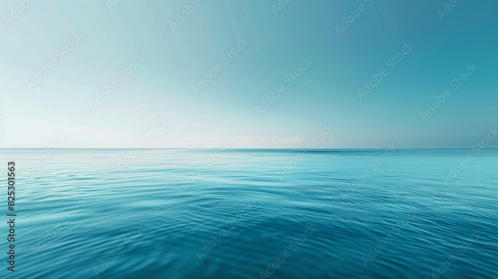 Tranquil Blue Ocean Horizon Tranquil Blue Ocean Horizon