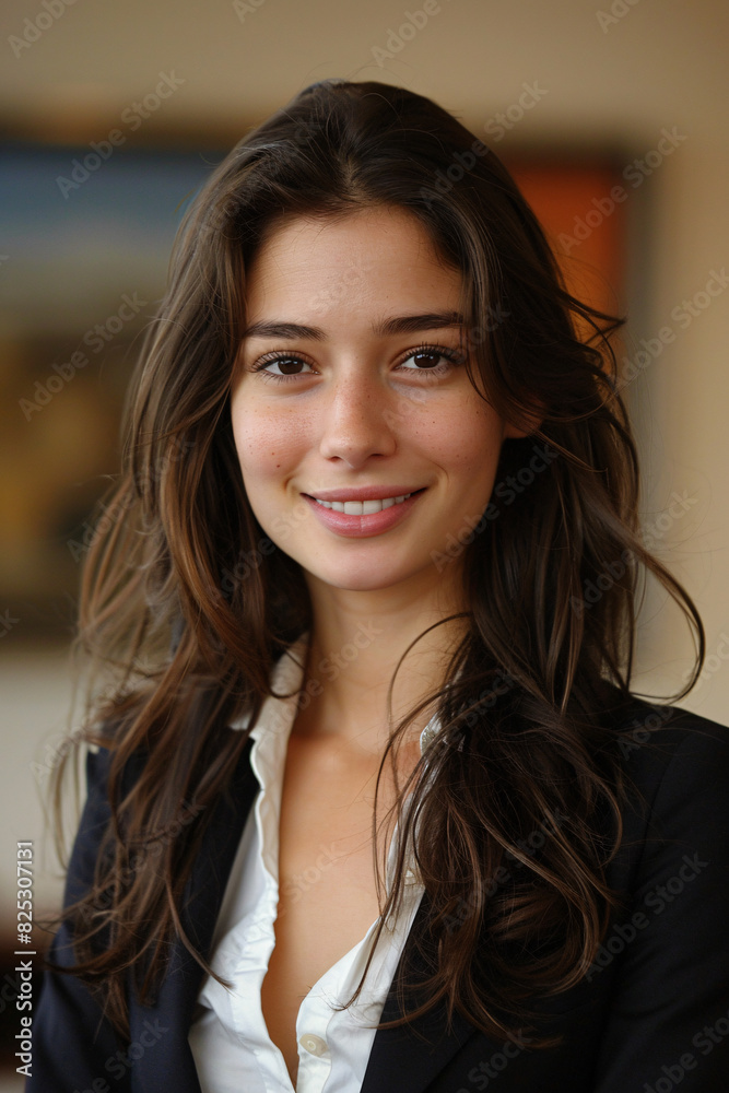Naklejka premium Business photo of a young successful businesswoman