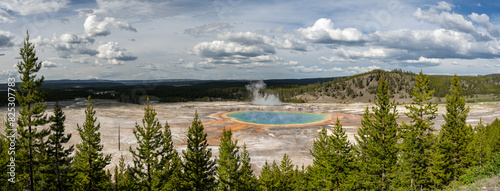 Grand Prismatic Spring steaming