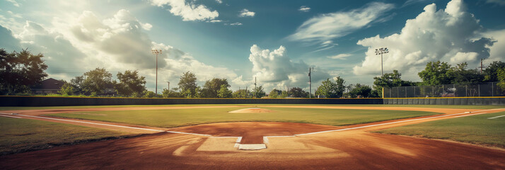 baseball field on a sunny day