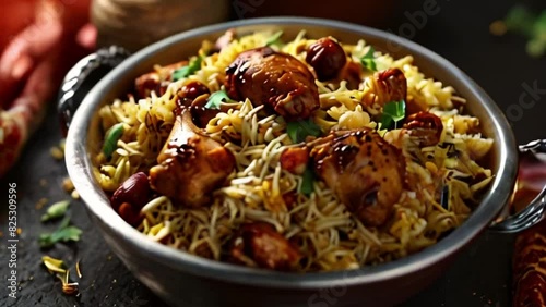 Aromatic Chicken Biryani: A Flavorful Indian Rice Dish photo