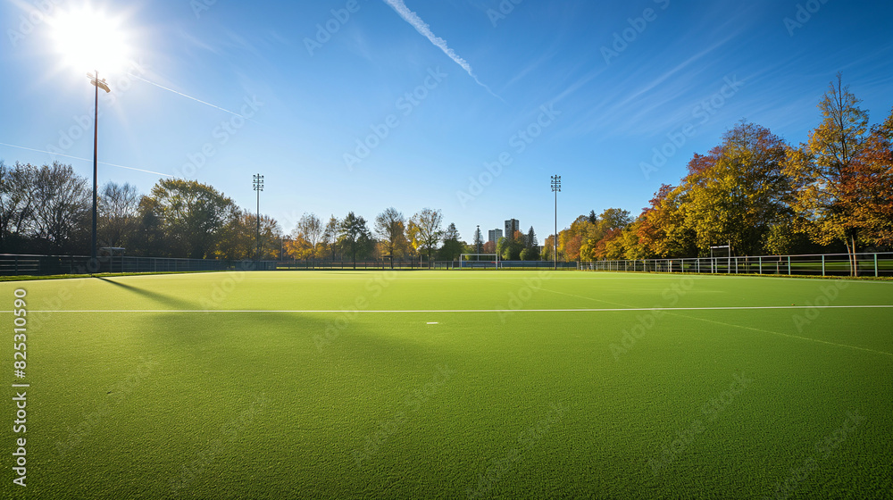 lacrosse field on a sunny day lacrosse field on a sunny day