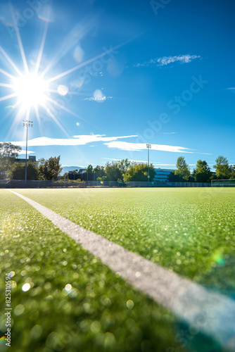 lacrosse field on a sunny day
