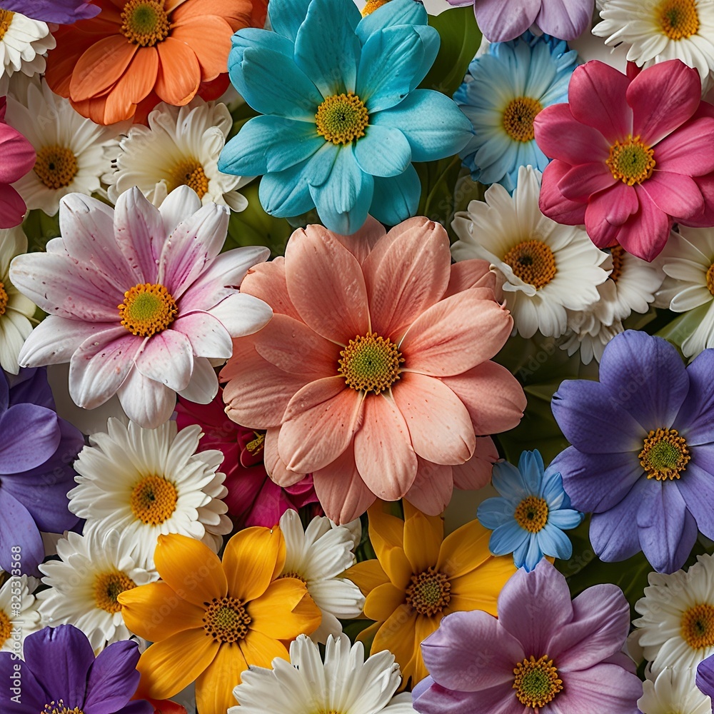 Free Photo New Flower bouquet colorful close up of flower background for wallpaper Free Photo New Flower bouquet colorful close up of flower background for wallpaper