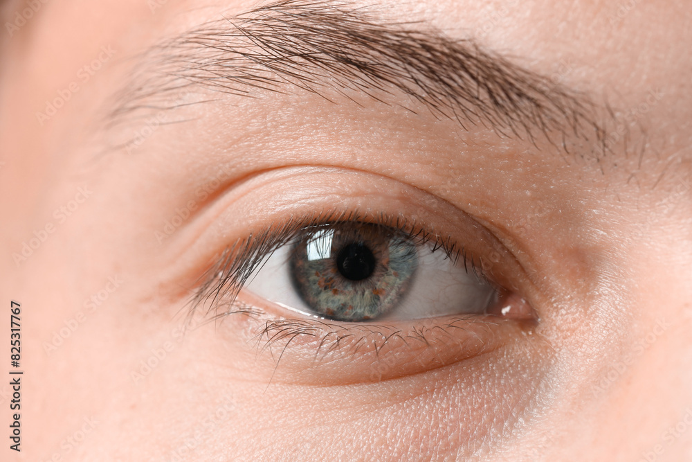Fototapeta premium Perfect vision. Man with beautiful eyes, closeup