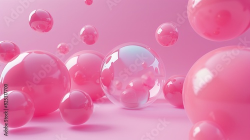 Pink 3D Background 8K Transparent Photorealistic

