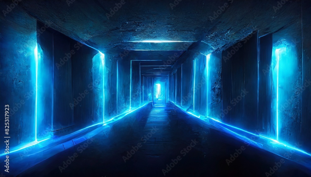 blue light in the tunnel blue light in the tunnel