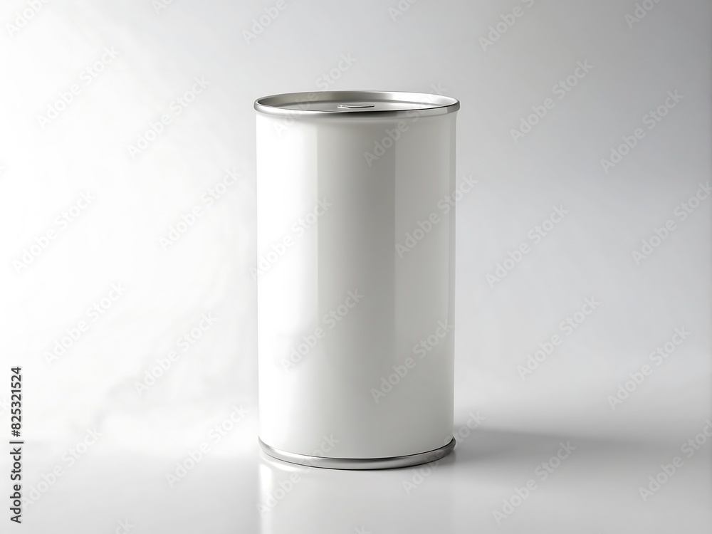 Front view of soda can with empty space for mockup design Front view of soda can with empty space for mockup design