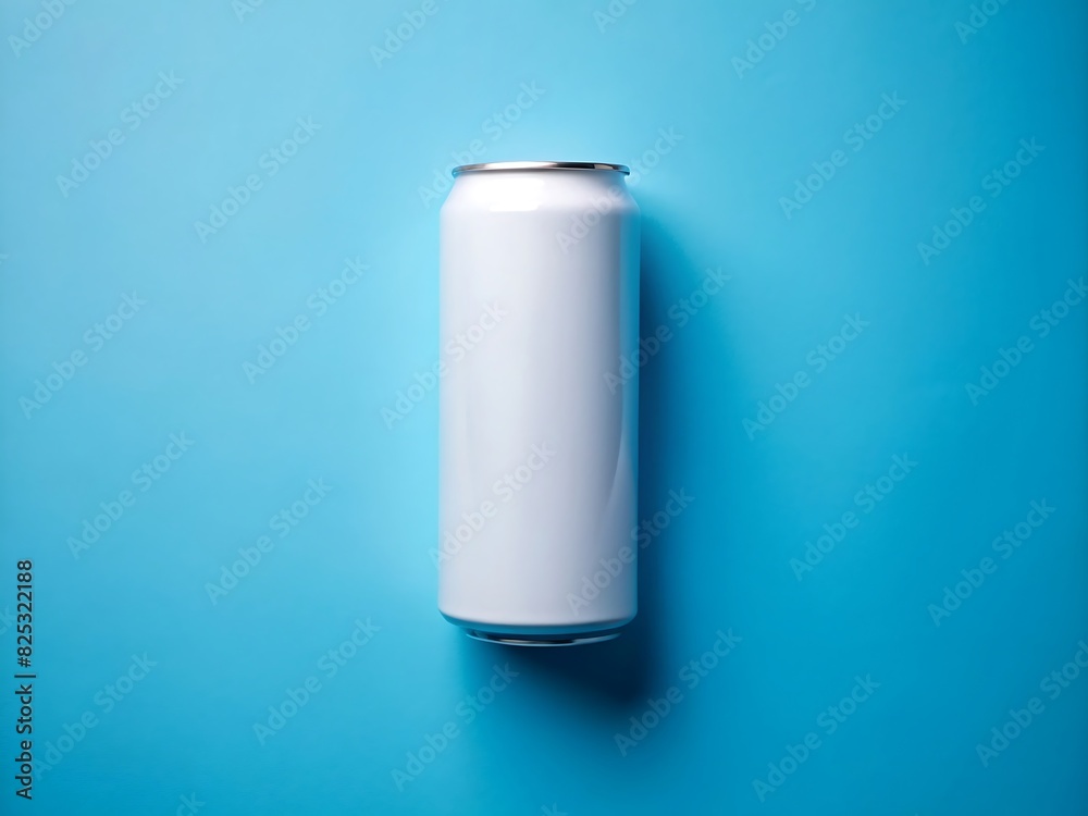 Front view of soda can with empty space for mockup design Front view of soda can with empty space for mockup design