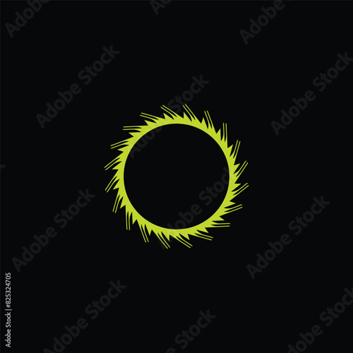 Circle colorful unique vector logo design