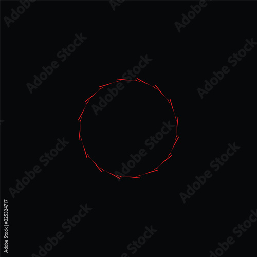 Circle colorful unique vector logo design