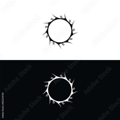 geometric circle shapes, borders, frames, logos .Circle new illustration design