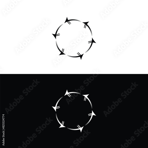 geometric circle shapes, borders, frames, logos .Circle new illustration design