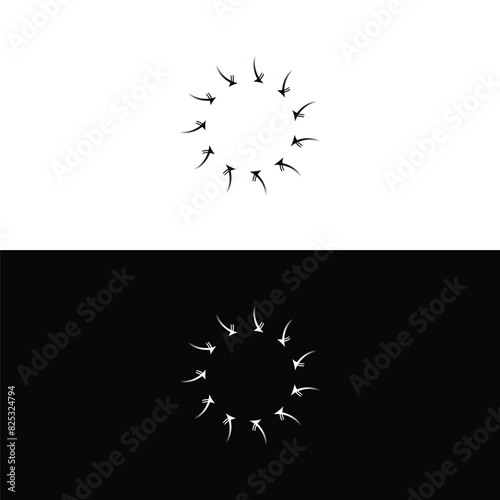 geometric circle shapes, borders, frames, logos .Circle new illustration design