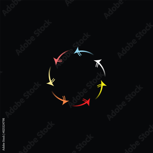 Creative circle icon illustration design