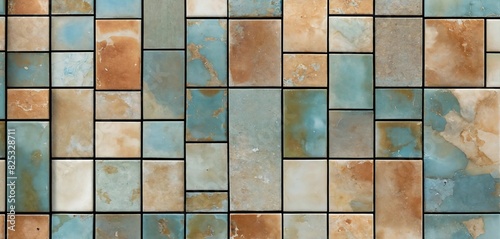 Old tiles. Glaze. Generative AI