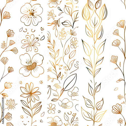 Seamless Luxury Floral Pattern With Leaves and Flowers in Branch Perfect for Modern Home Decor  Textiles  Wrapping Paper  Wallpaper  Fabric Print  Greeting Cards  Invitation Card