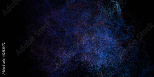 3d dust particles in a black environment  photo