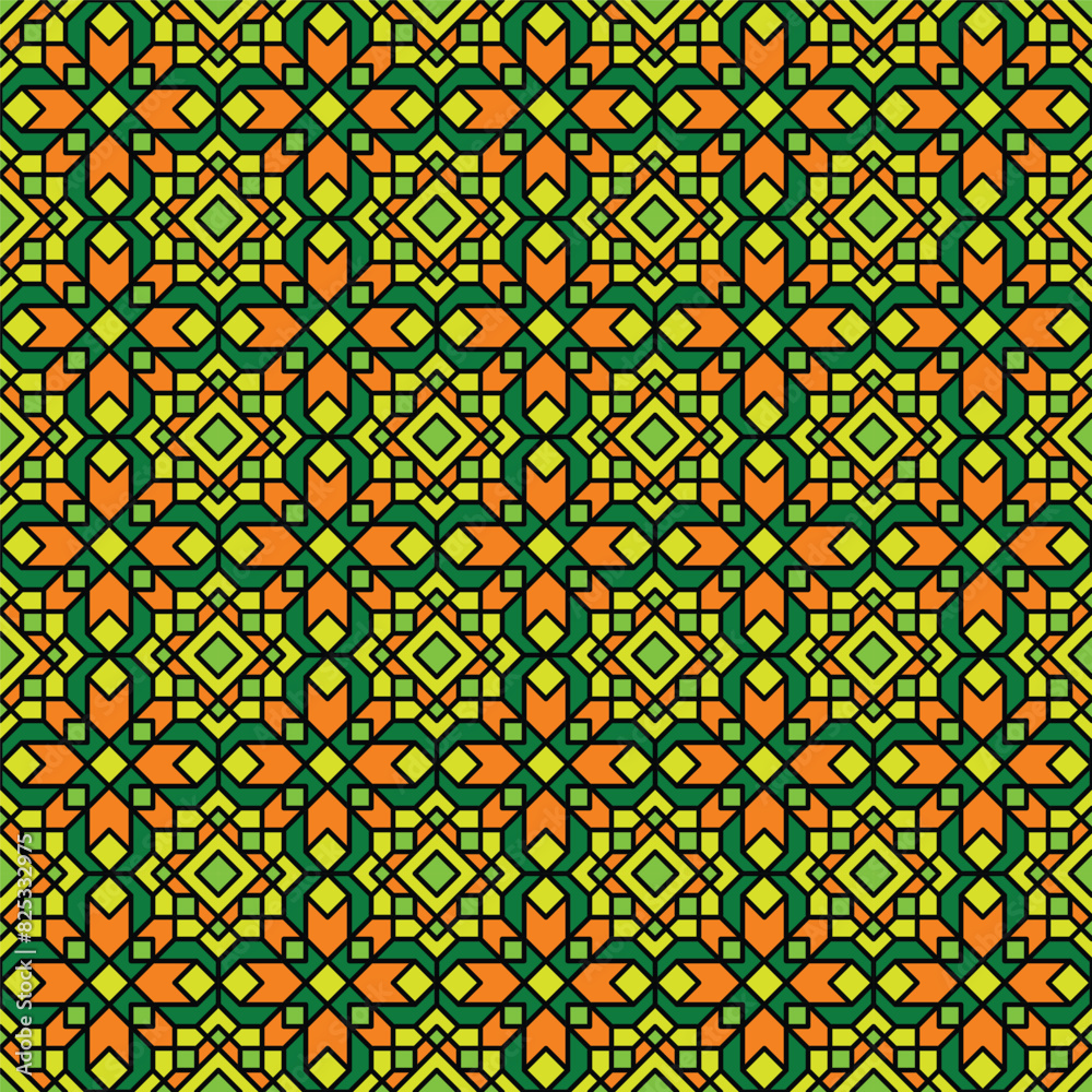 Vector ornament in ethnic style. Abstract seamless pattern with EPS 10.Simple modern background texture.