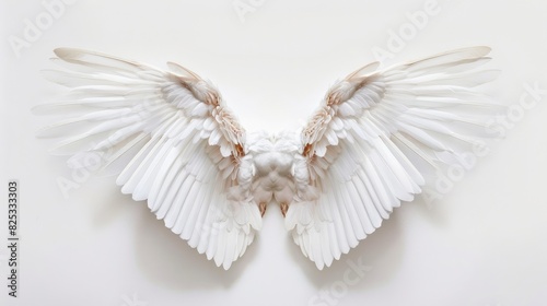 Wings with a white background