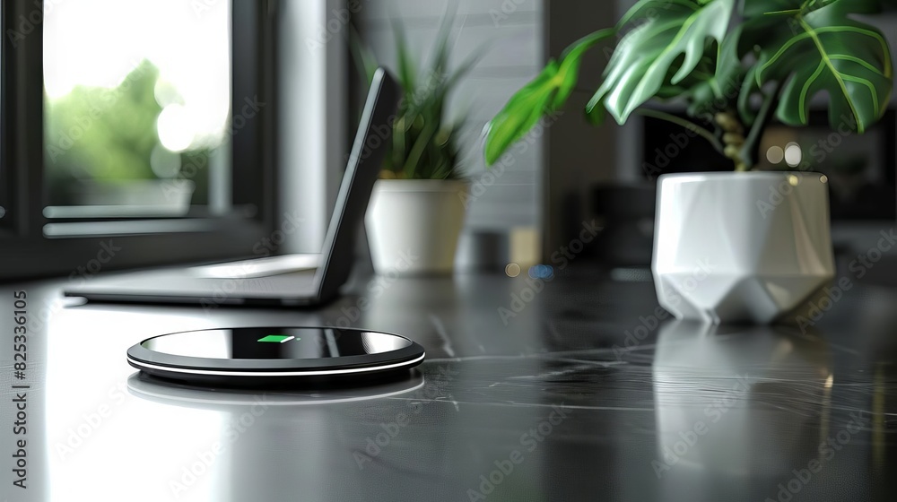 modern smartphone wirelessly charging on sleek qi pad minimalist tech still life modern smartphone wirelessly charging on sleek qi pad minimalist tech still life