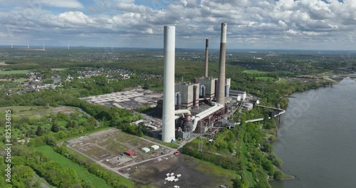 Voerde power station, shut down. Out of use industrial fossil fuel powerd, Dismantling going to take 5 to 7 years. photo