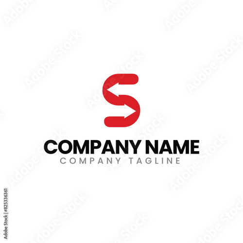 Letter S logo design, vector logo design