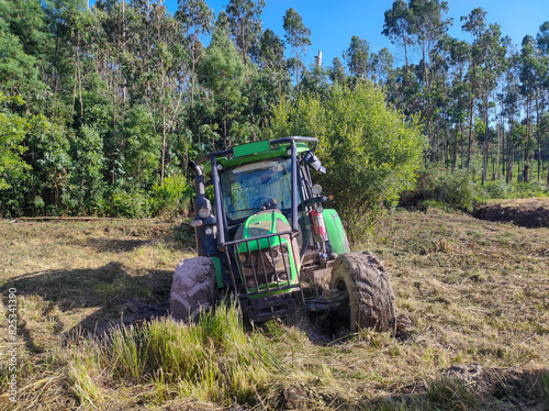 Tractor stuck in the mud