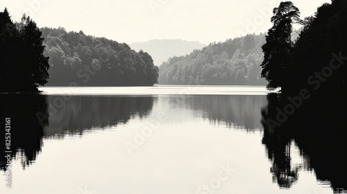 Tranquil Lake Scene Captures Serenity