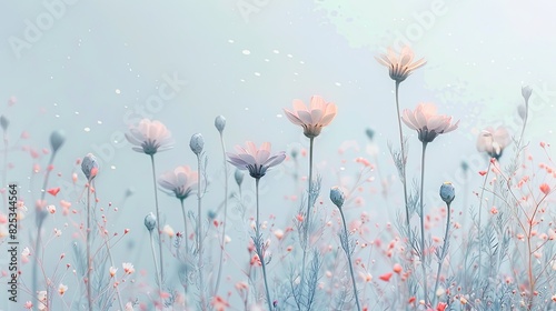 Ethereal Floral Scene Captures Serenity of Nature