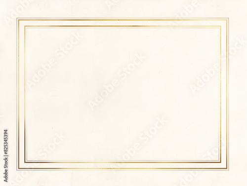 Formal certificate template with a gold decorative border