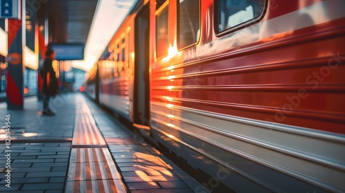 Wallpaper Mural Side profile of a locomotive in motion, captured with cinematic precision and professional photography techniques. Torontodigital.ca