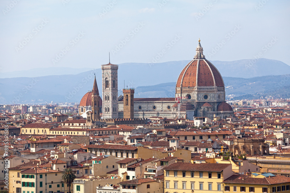 Aerial view of the Florence Cathedral