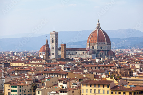 Aerial view of the Florence Cathedral