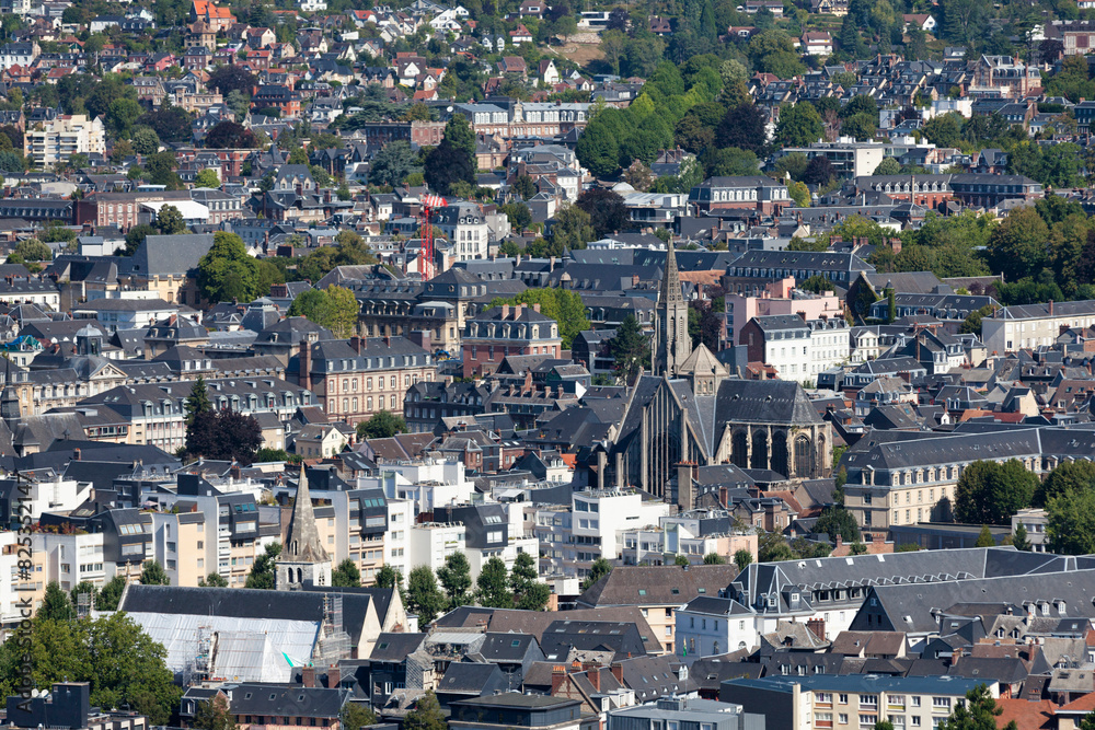 Aerial view of the Church of Saint-Nicaise of Rouen