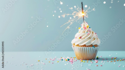 The Cupcake with Sparkler