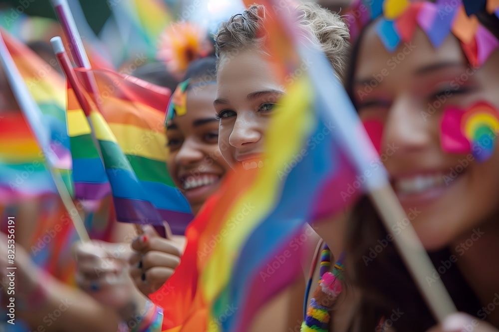 LGBT activist on a pride LGBT activist on a pride