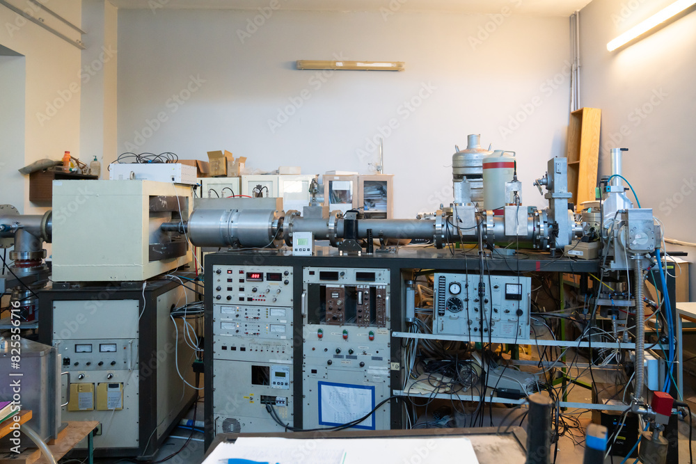 Machinery At Nuclear Research Laboratory Machinery At Nuclear Research Laboratory