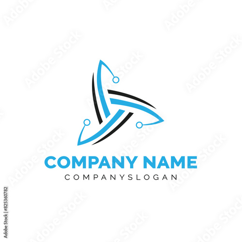 trinity logo design, vector logo design, illustration 